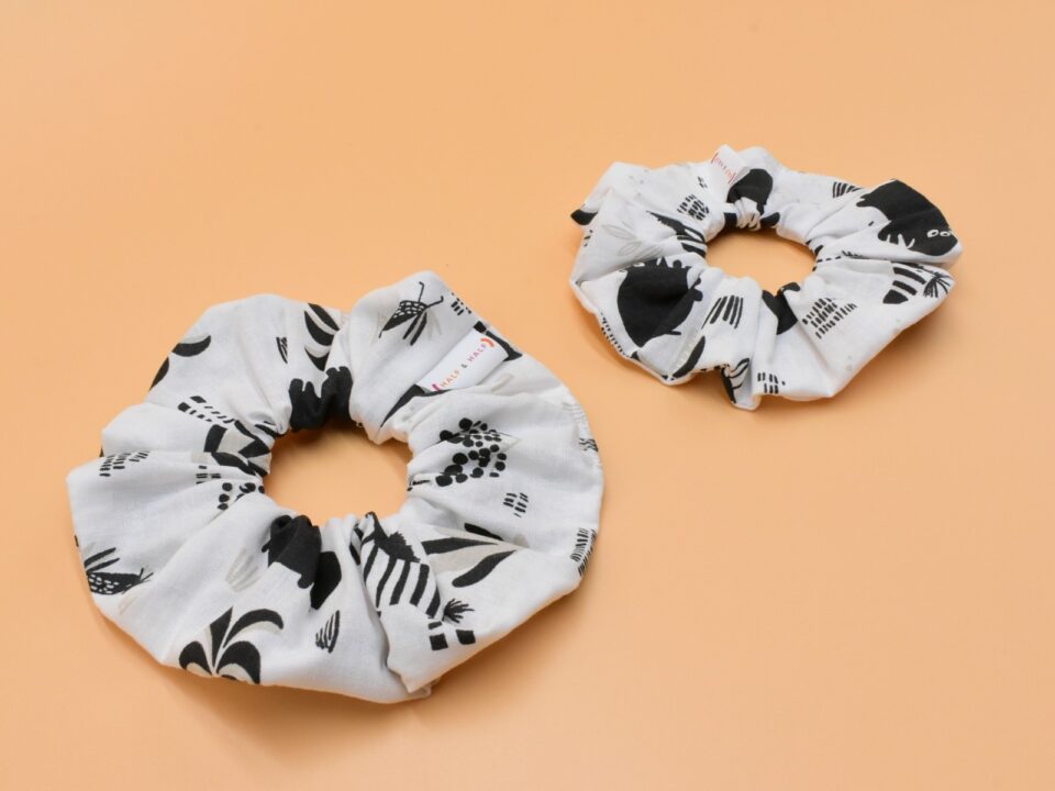 mommy and me scrunchie set hippos